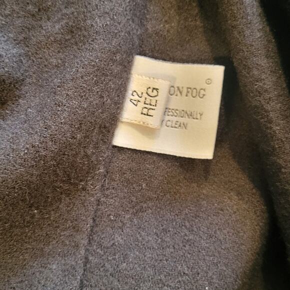 London‎ Fog Dark Tan Men Trench Coat 42 Regular Spy Academia Old Money - Picture 8 of 8